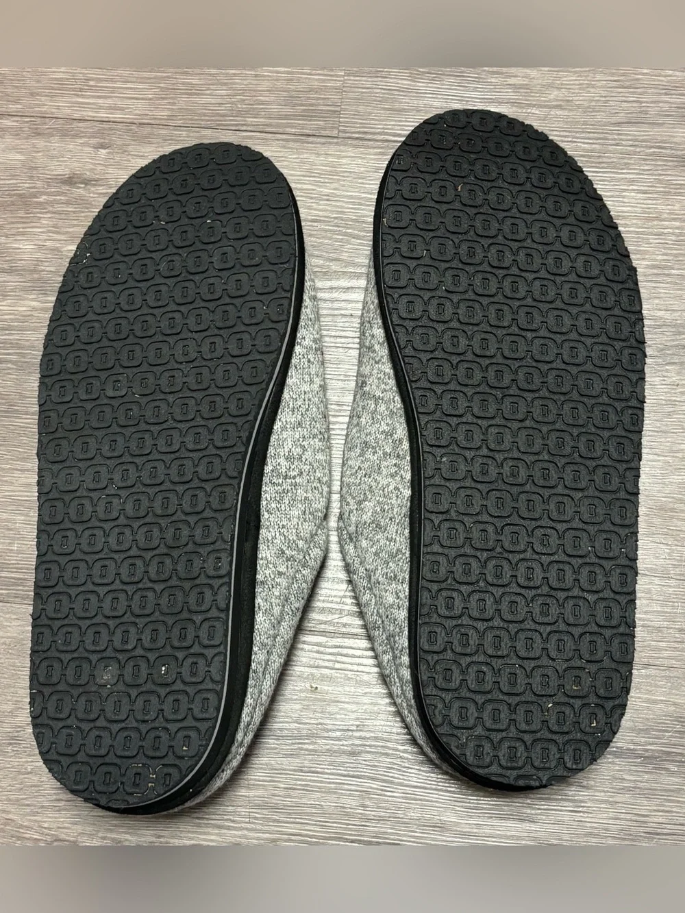 L.L. Bean Men's Sweater Fleece Slipper Scuffs Gray Heather Size 11 EUC